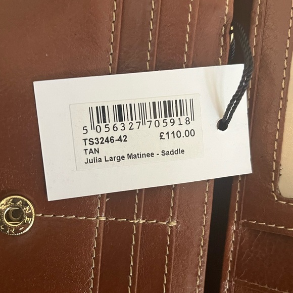 Osprey London Julia Saddle Brown Large Multi-compartment Wallet - Picture 4 of 10